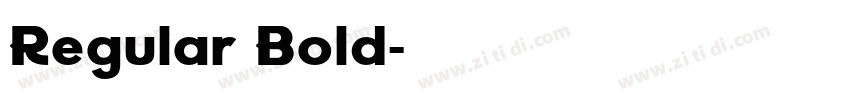 Regular Bold字体转换